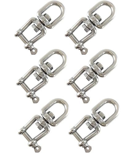 Amazon | PATIKIL ダブルシャックルスイベルフック M8 荷重475kg